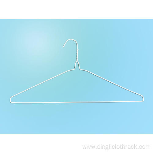 White Powder Dry Cleaner Wire Suit Hanger